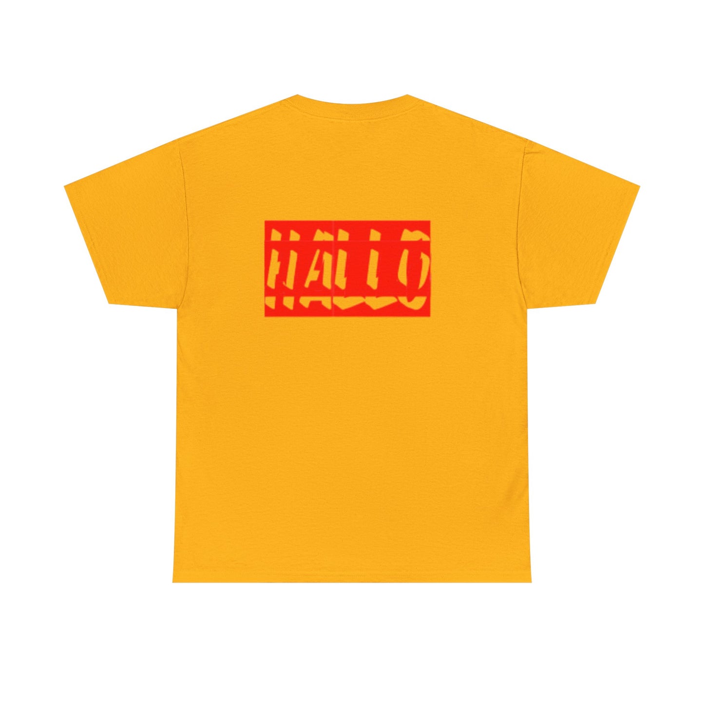 Bold "HALLO" Unisex Heavy Cotton Tee - Casual Style for Everyday Wear