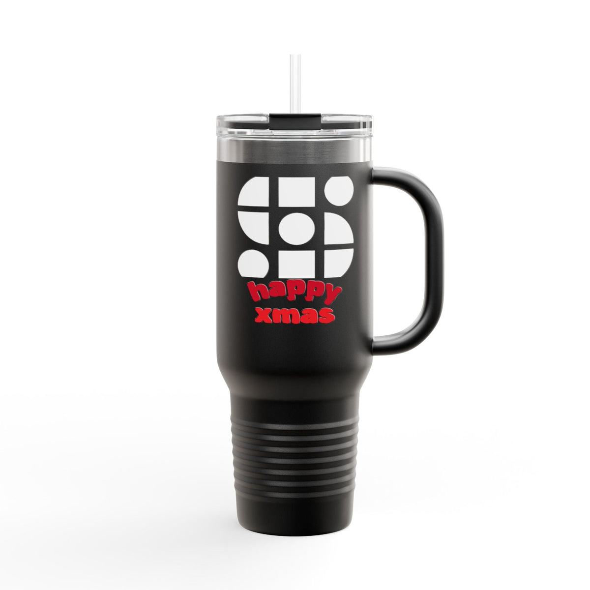 Travel Mug - 'Happy Xmas' Design Printify