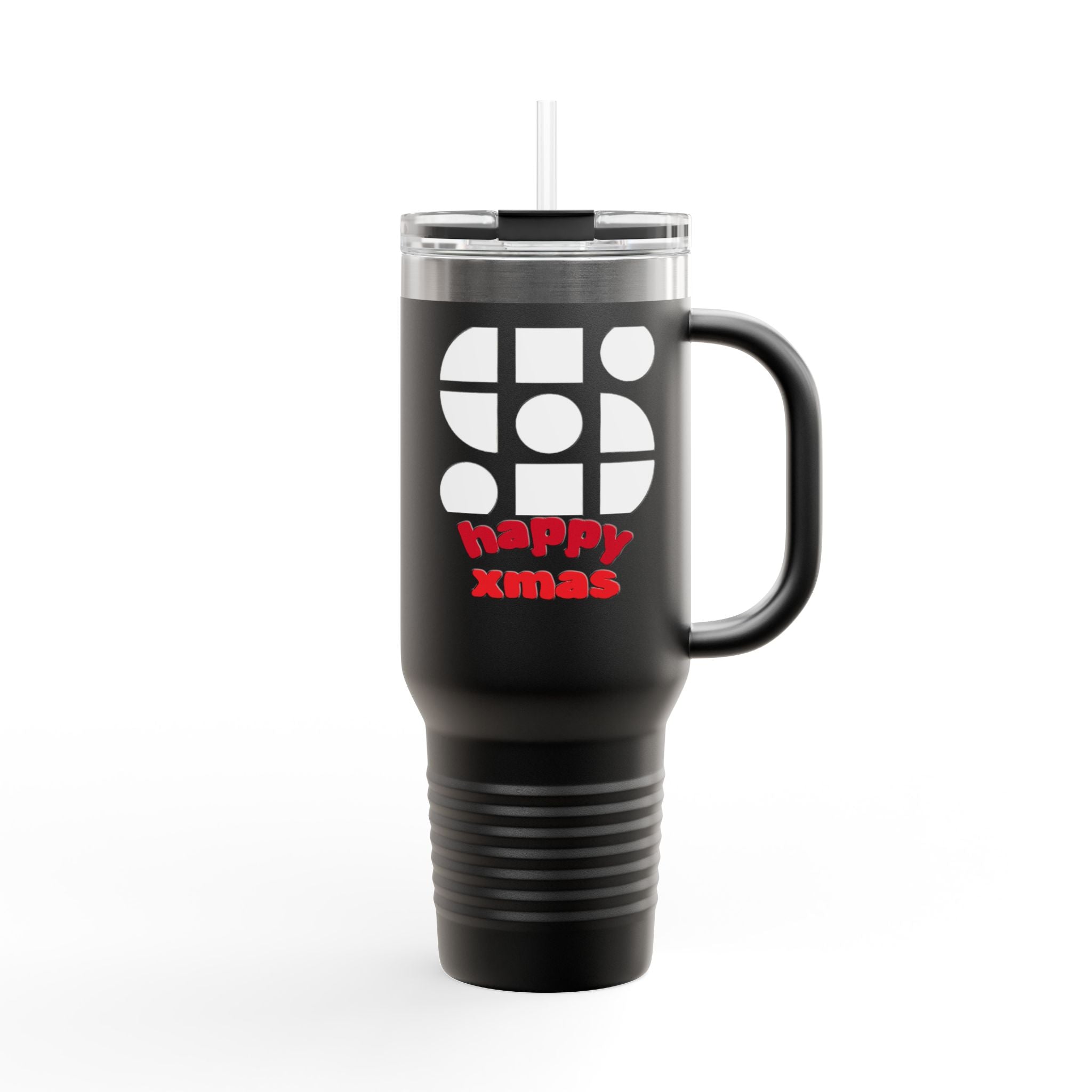 Travel Mug - 'Happy Xmas' Design Printify