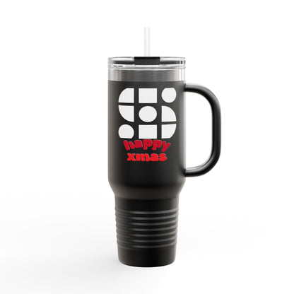 Travel Mug - 'Happy Xmas' Design Printify