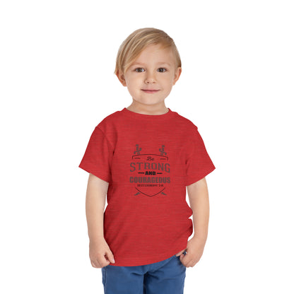 Soyez fort et courageux Tee-shirt pour tout-petits 