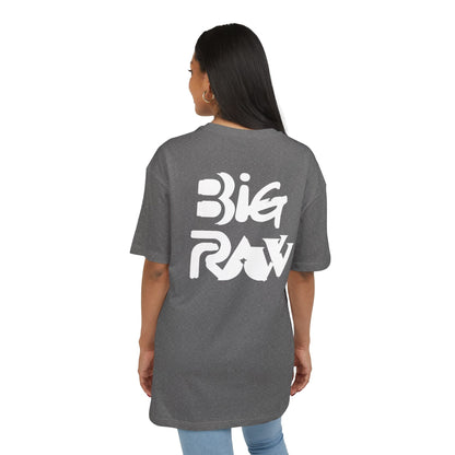 Oversize Tee Big Raw Print Unisex Heavy T-Shirt Printify