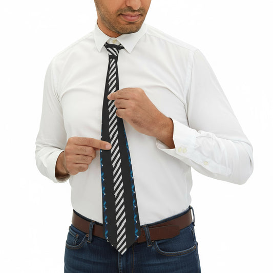 Stylish Necktie with Modern Patterns, Fashion Accessory, Gift for Him, Unique Tie, Business Attire, Formal Wear Printify