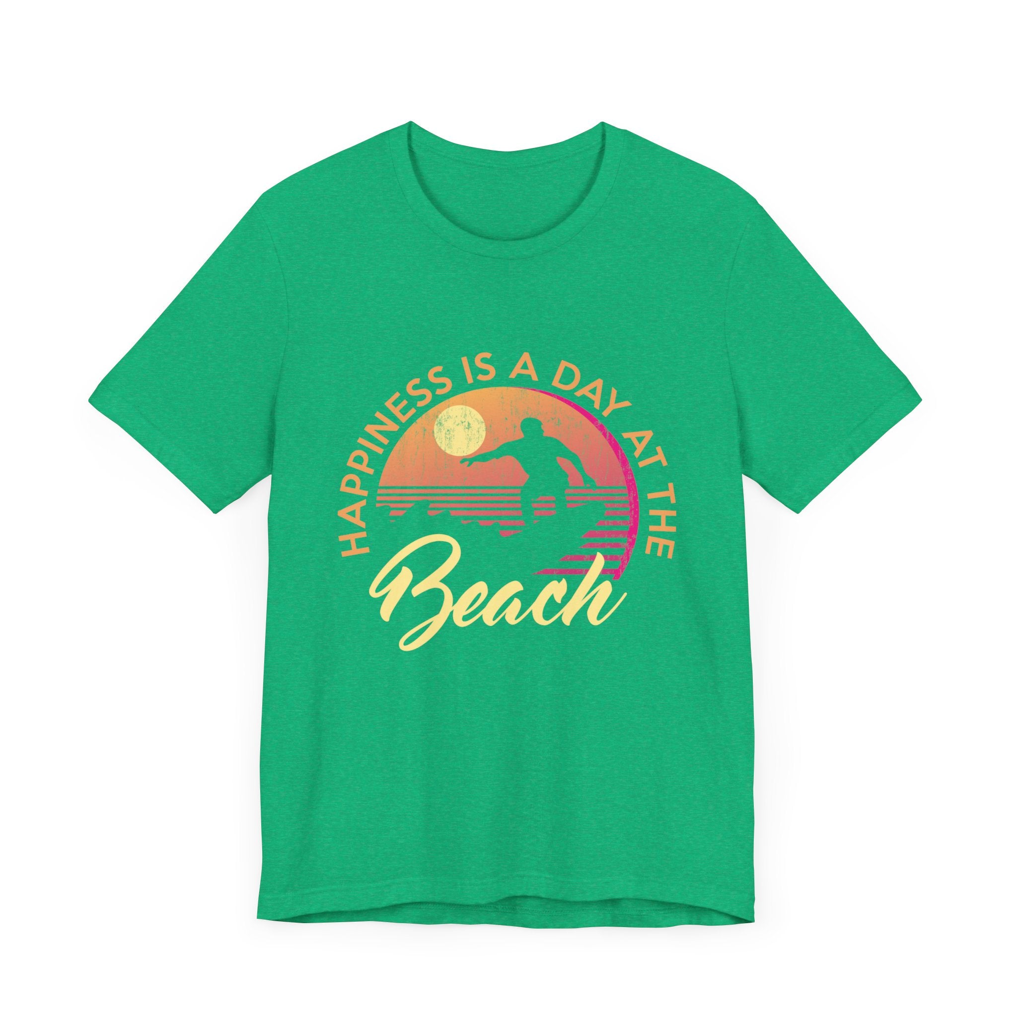 Le bonheur est une journée à la plage Tee unisexe 
