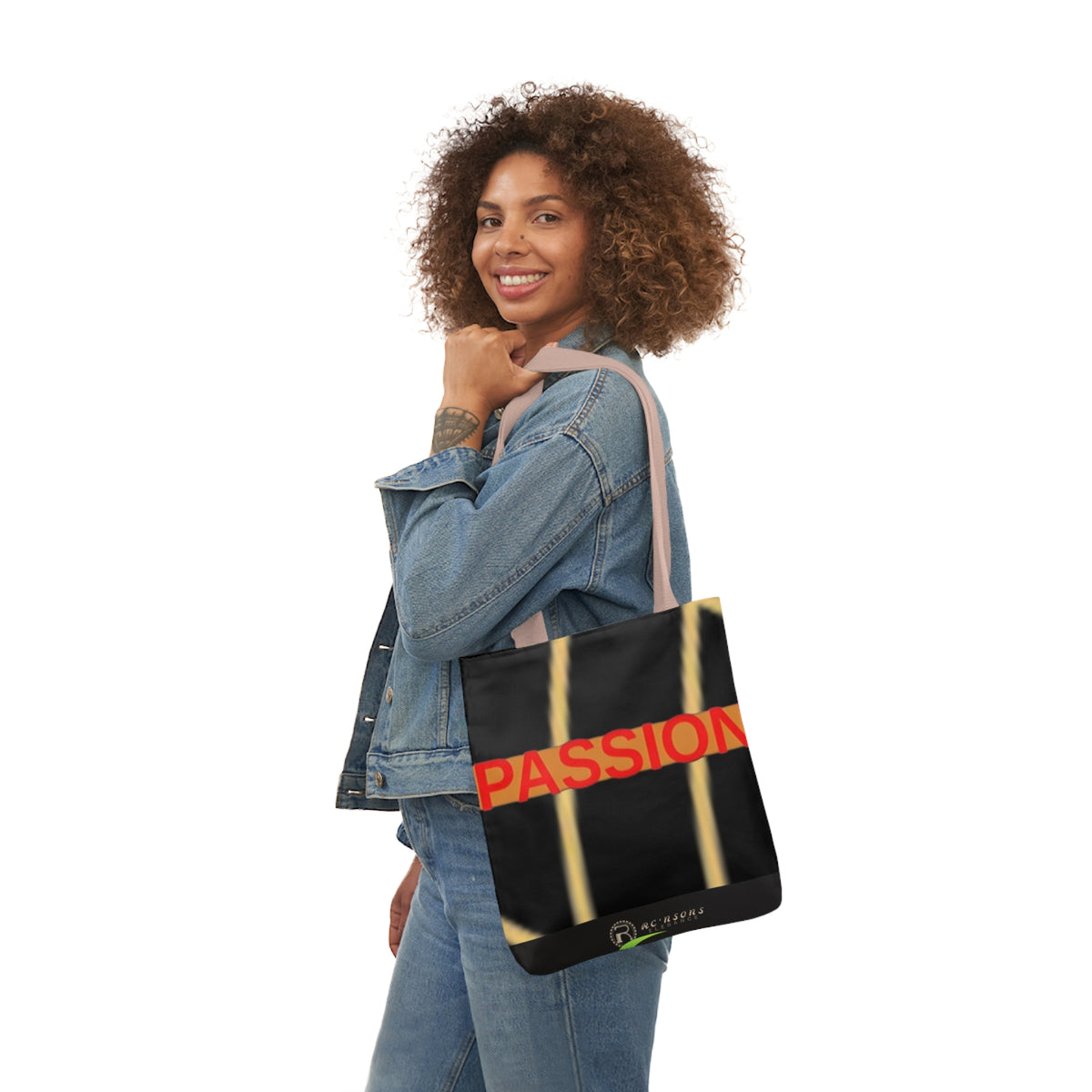 Passion Canvas Tote Bag, 5-Color Straps