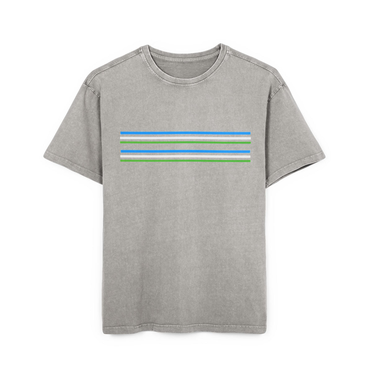 Oversize Tee with Bold Lines