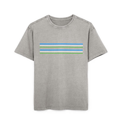Oversize Tee with Bold Lines
