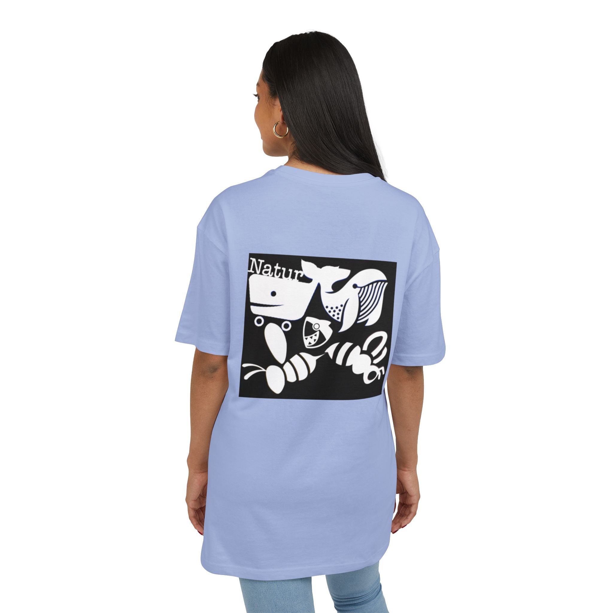 Nature-Inspired Oversize Tee - Unisex Graphic T-Shirt, Eco-Friendly Fashion, Casual Wear, Gift for Nature Lovers, Streetwear