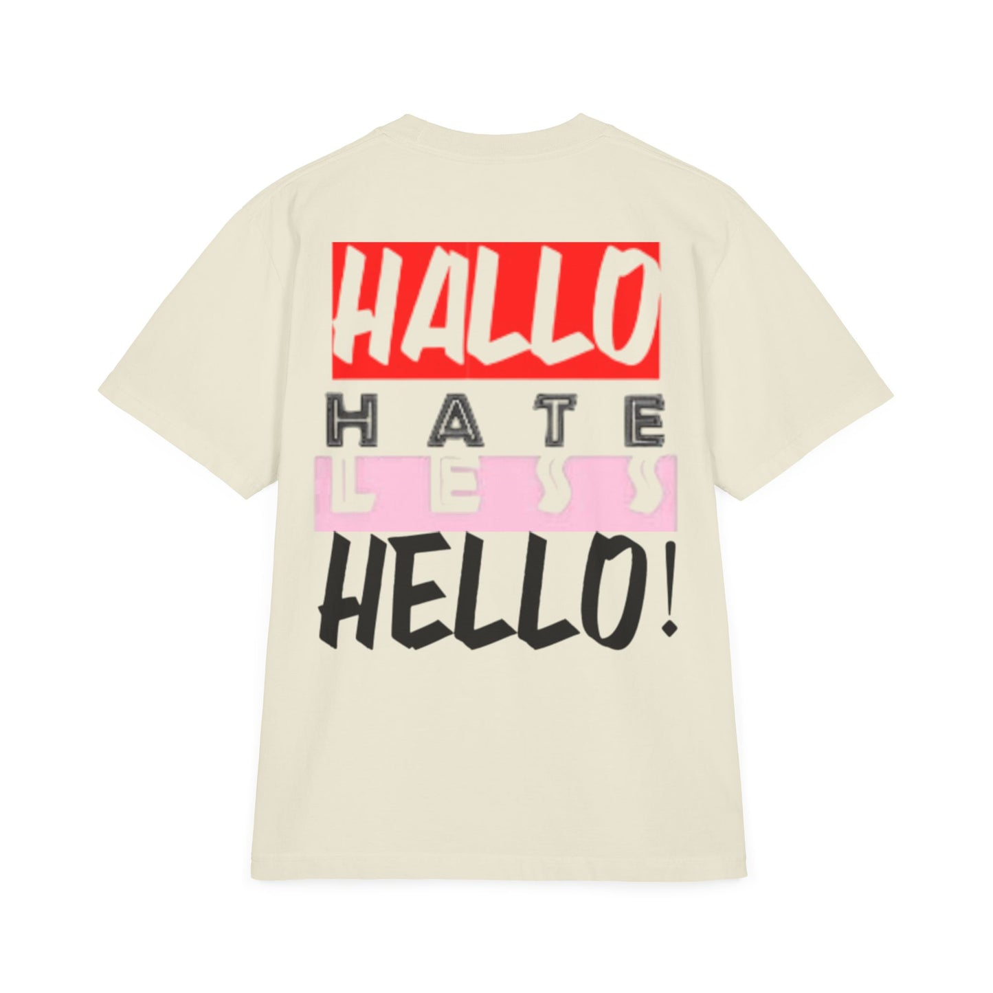 Hate Less Unisex Drop-Shoulder T-Shirt - Trendy Casual Wear