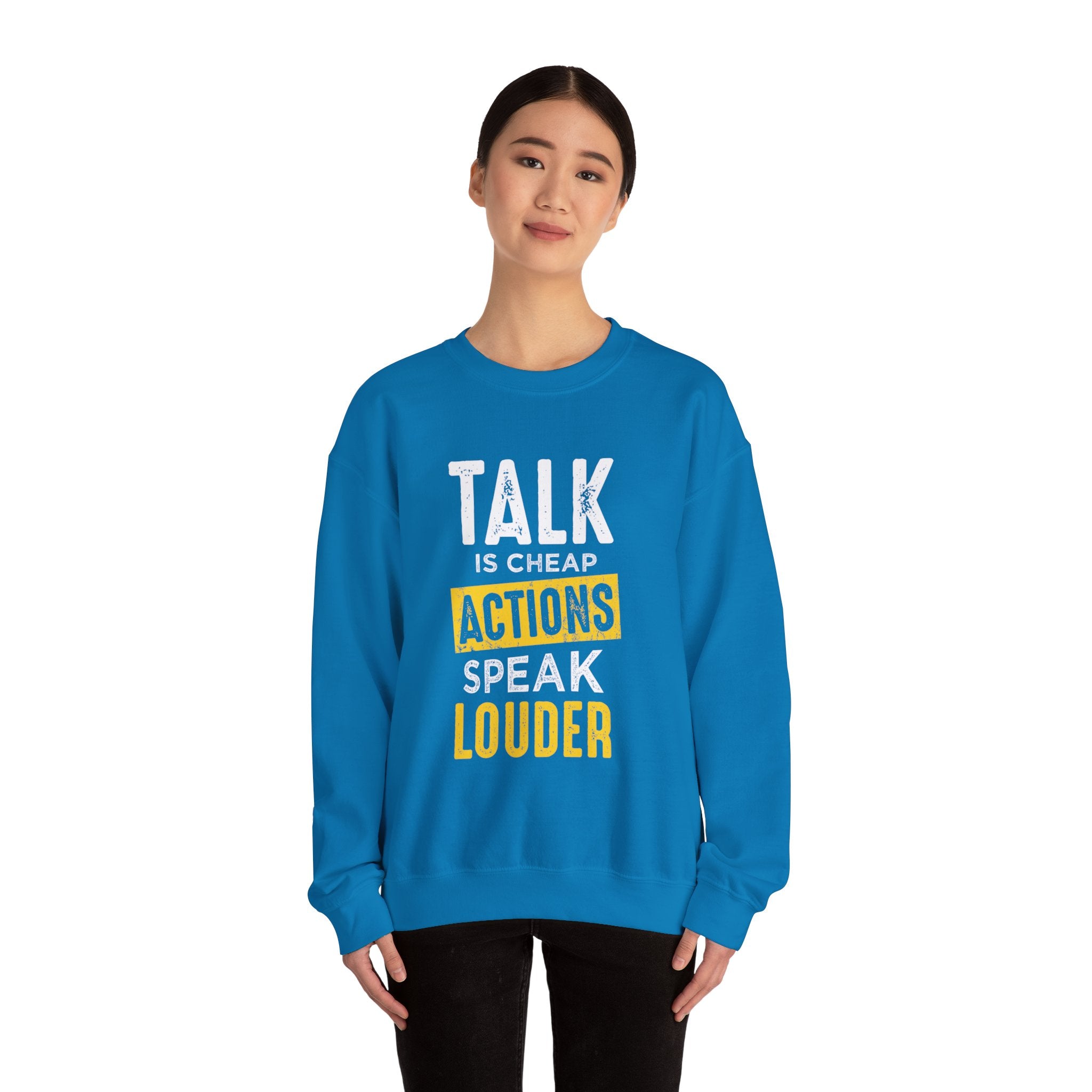 Parler, c’est des actions bon marché, parler plus fort, sweat-shirt unisexe 