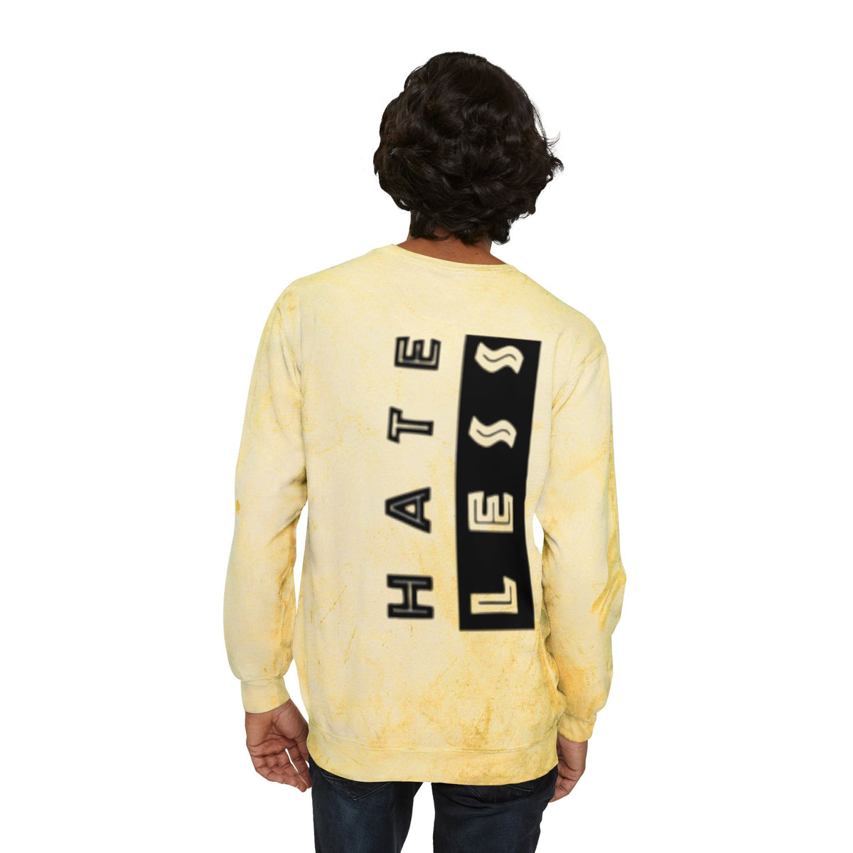 Color Blast Crewneck Sweatshirt - Hate Less Statement Apparel