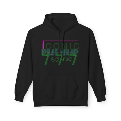 Iconic Push-Up Fleece Hoodie - Trendy Unisex Sweatshirt
