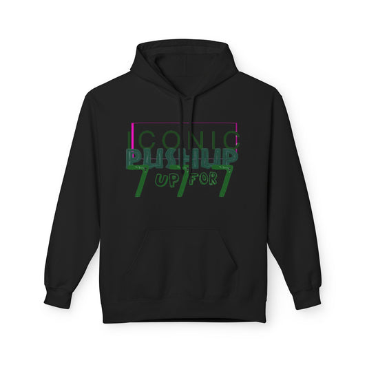 Iconic Push-Up Fleece Hoodie - Trendy Unisex Sweatshirt