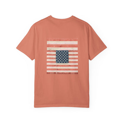 Patriotic Garment-Dyed T-Shirt | Perfect for 4th of July, Memorial Day, Casual Wear, Gifts, Americana Style Printify