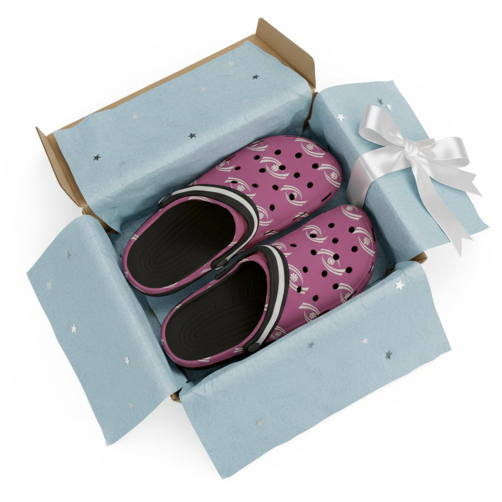 Chic Pink EVA Foam Clogs, Comfortable Slip-On Shoes for Home, Garden, and Office, Cute Lightweight Footwear for Women Printify