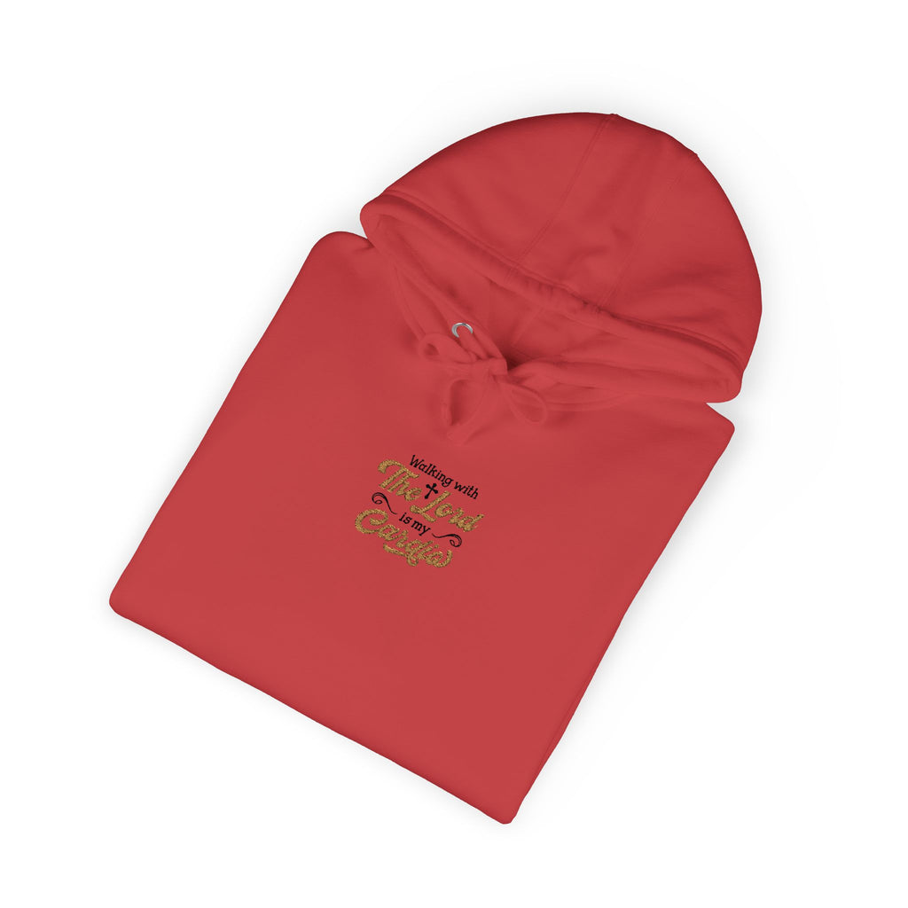 Religious Fleece Hoodie - Walking with the Lord