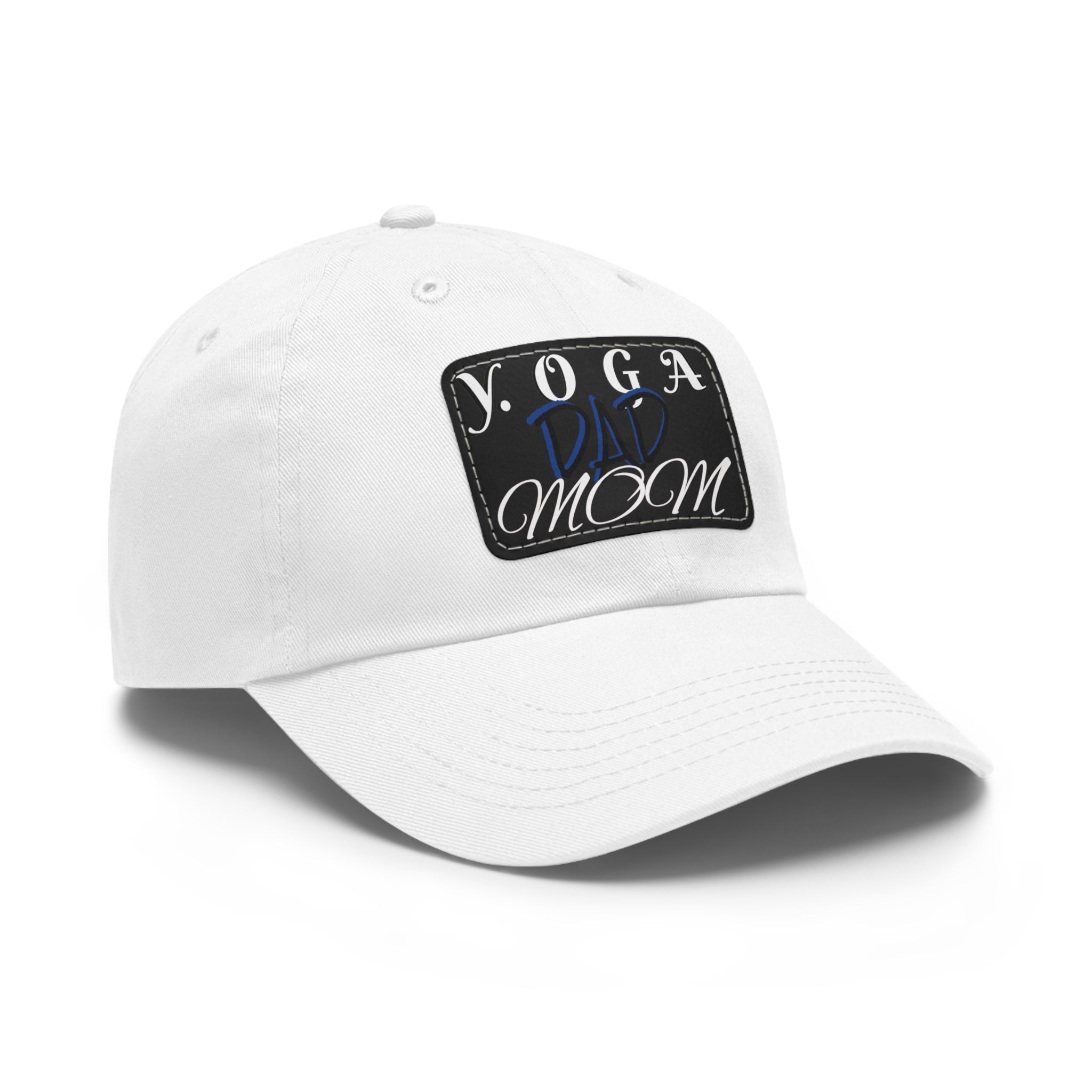 Yoga Dad Hat with Leather Patch - Casual Style for Active Parents
