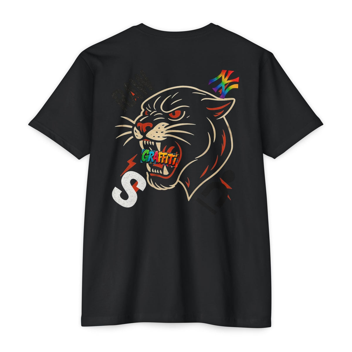 Urban Graffiti Panther T-Shirt | Cool Graphic Tee, Streetwear, Unisex Printify