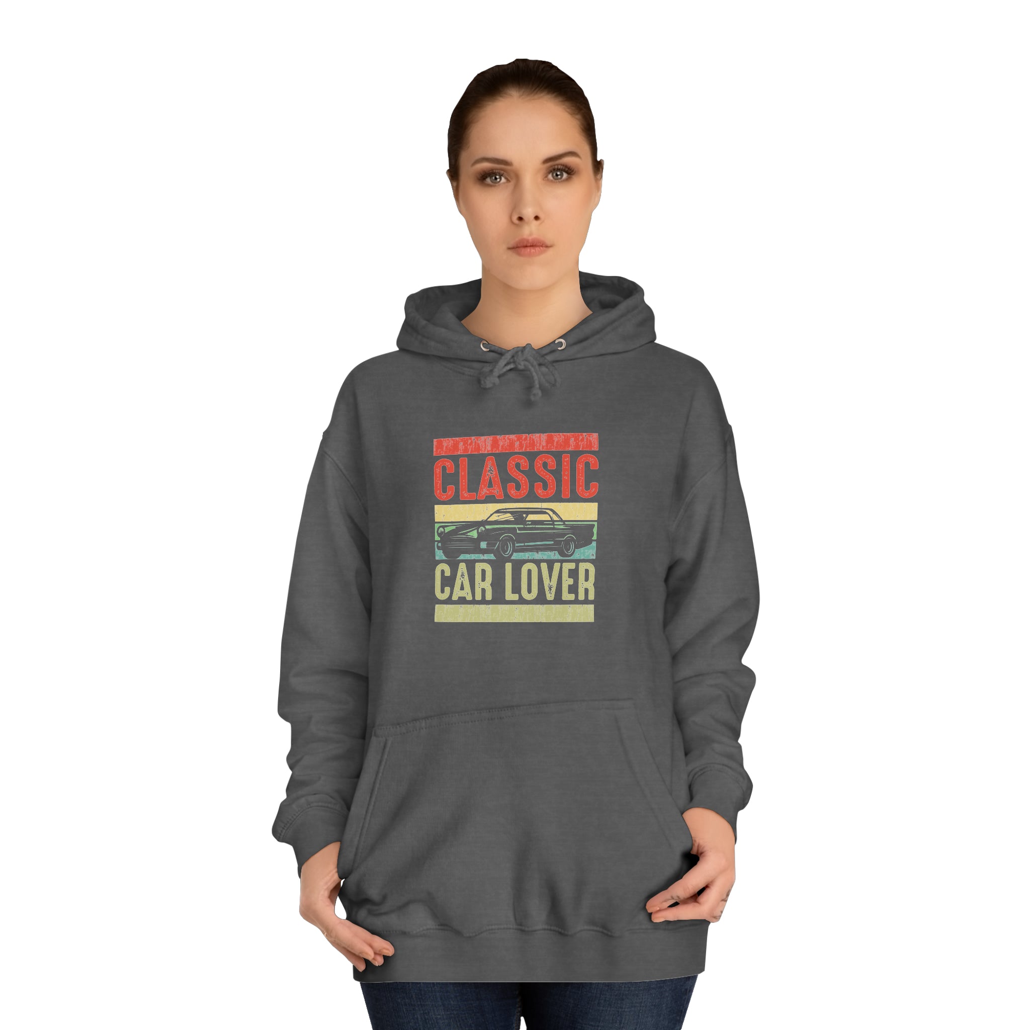 Sweat à capuche unisexe pour amoureux des voitures classiques 
