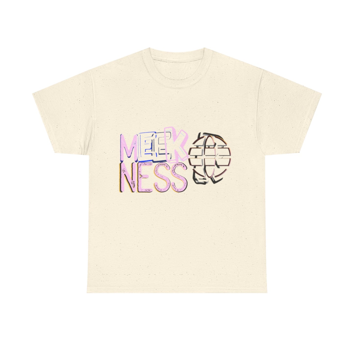 Unisex Heavy Cotton Tee - 'MEEKNESS' Graphic Shirt for Casual Wear