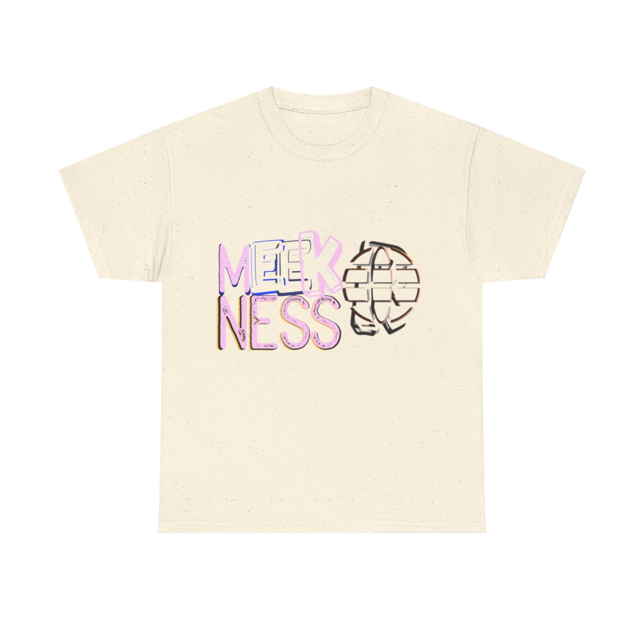 Unisex Heavy Cotton Tee - 'MEEKNESS' Graphic Shirt for Casual Wear