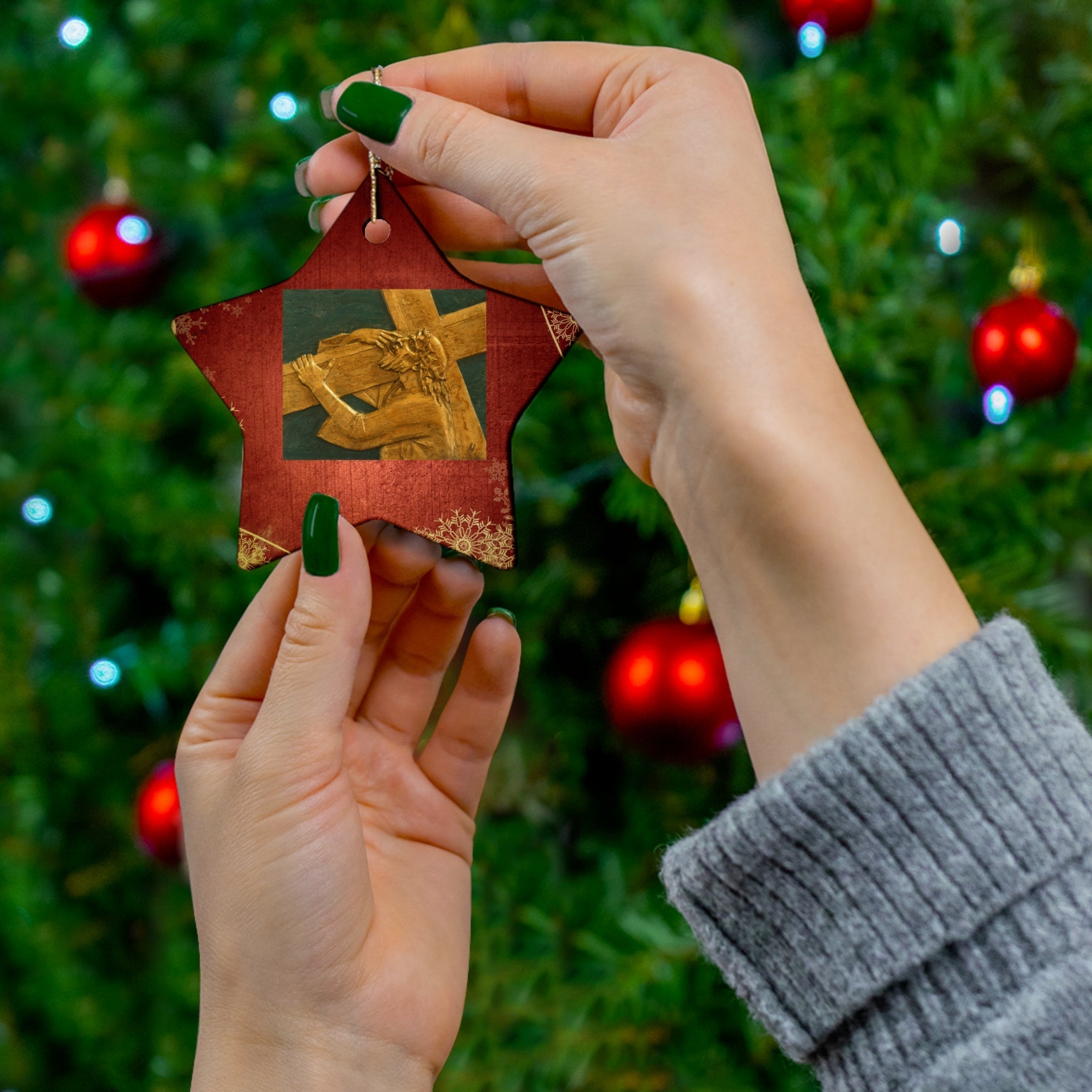 Ceramic Ornament - Happy Birthday Lord Printify
