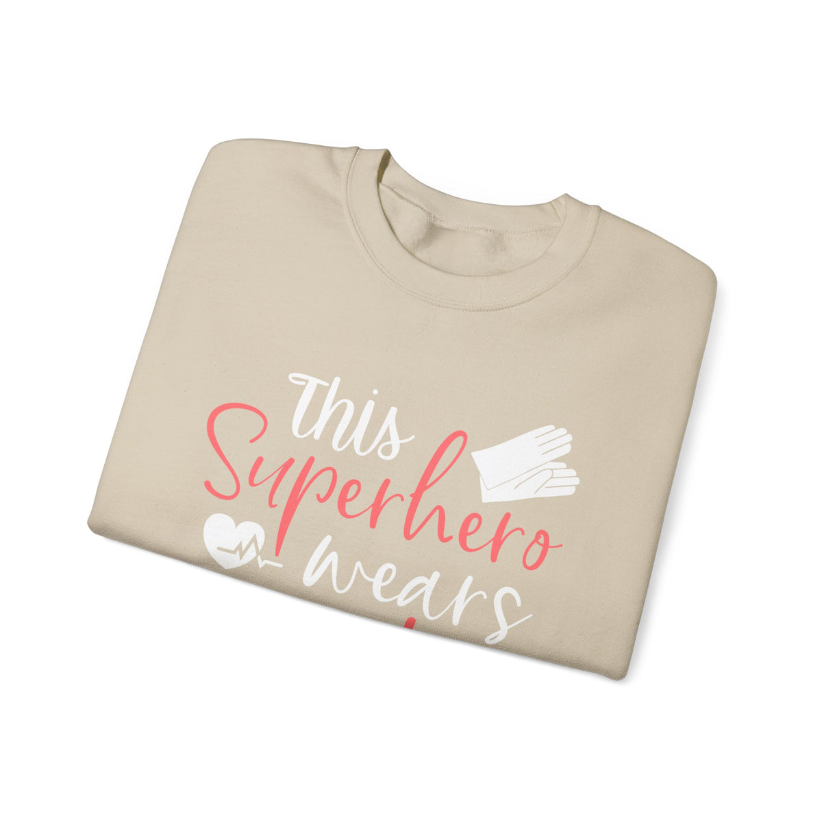 son super-héros porte des gommages Sweat-shirt unisexe 