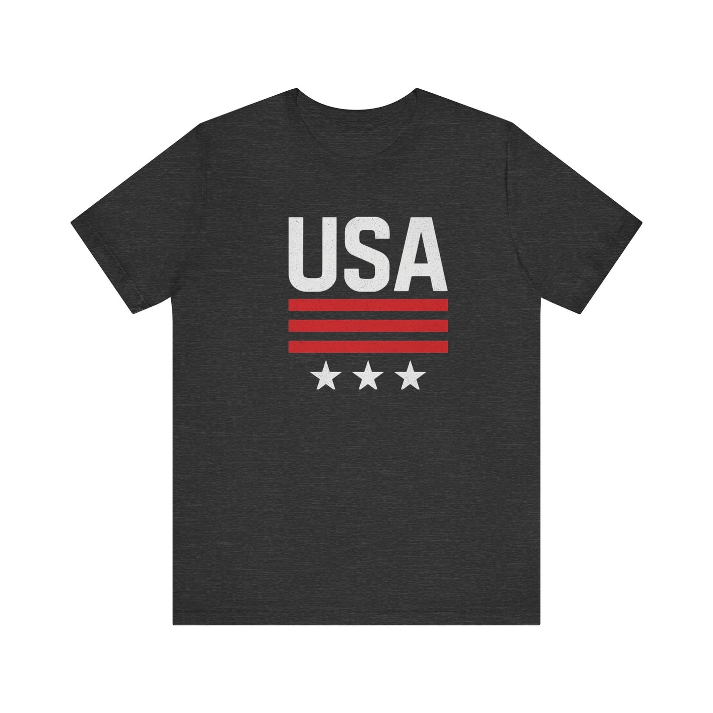 Patriotic USA Tee, Unisex Short Sleeve T-Shirt, July 4th Celebration Shirt, American Pride Apparel, Casual Summer Wear, Gift for Patriot