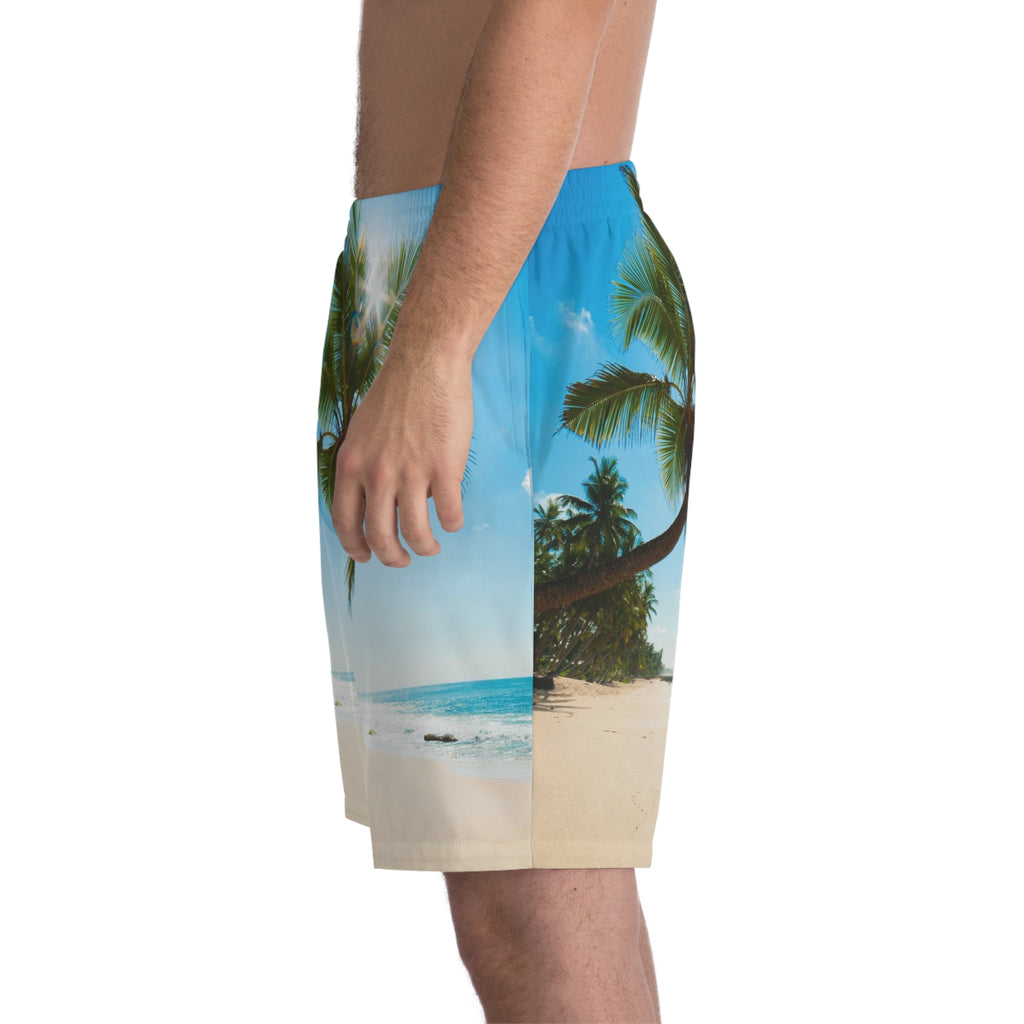 Men's Elastic Beach Shorts (AOP)