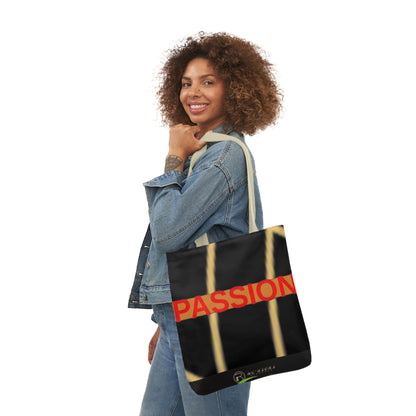 Passion Canvas Tote Bag, 5-Color Straps