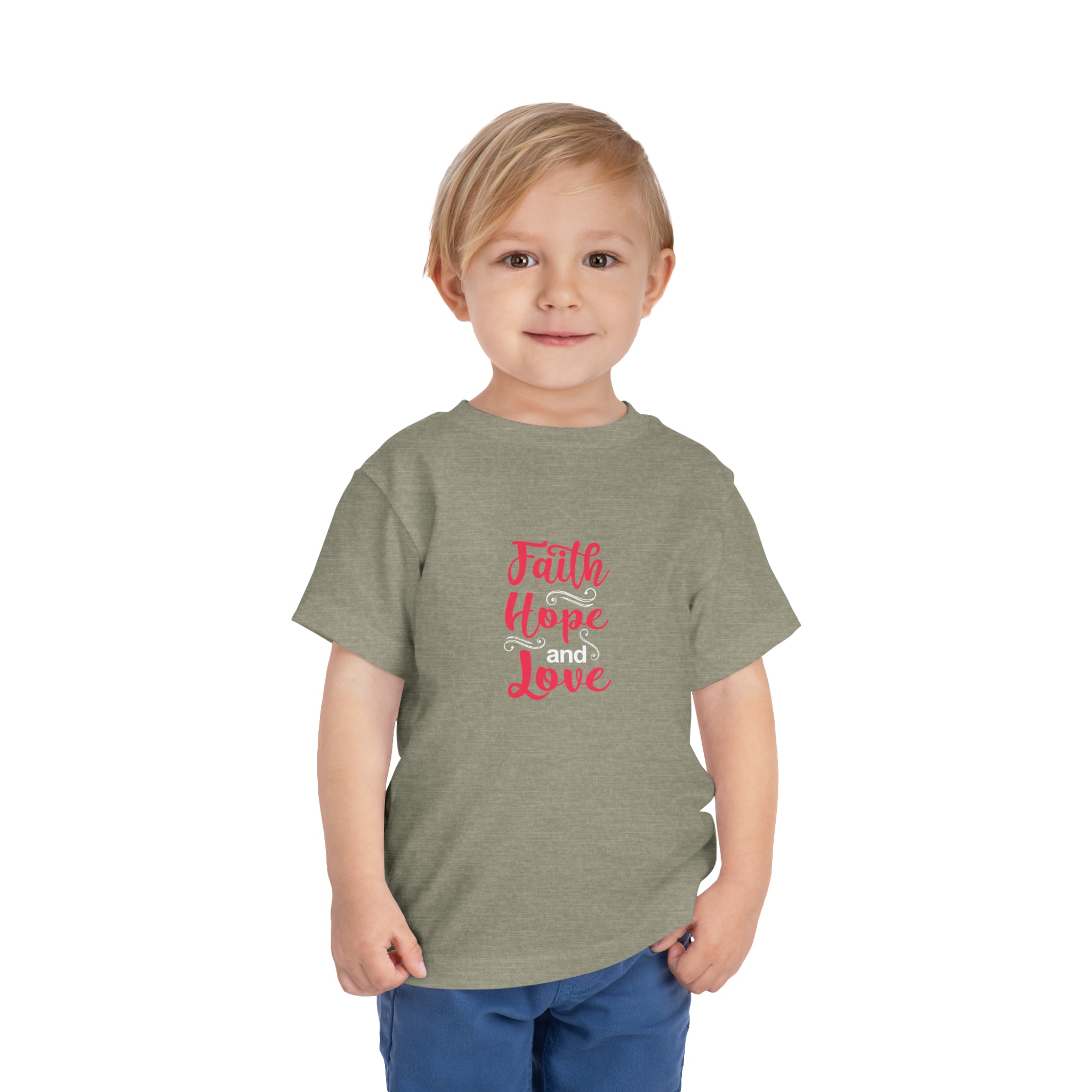 T-shirt pour tout-petits Faith Hope And Love 