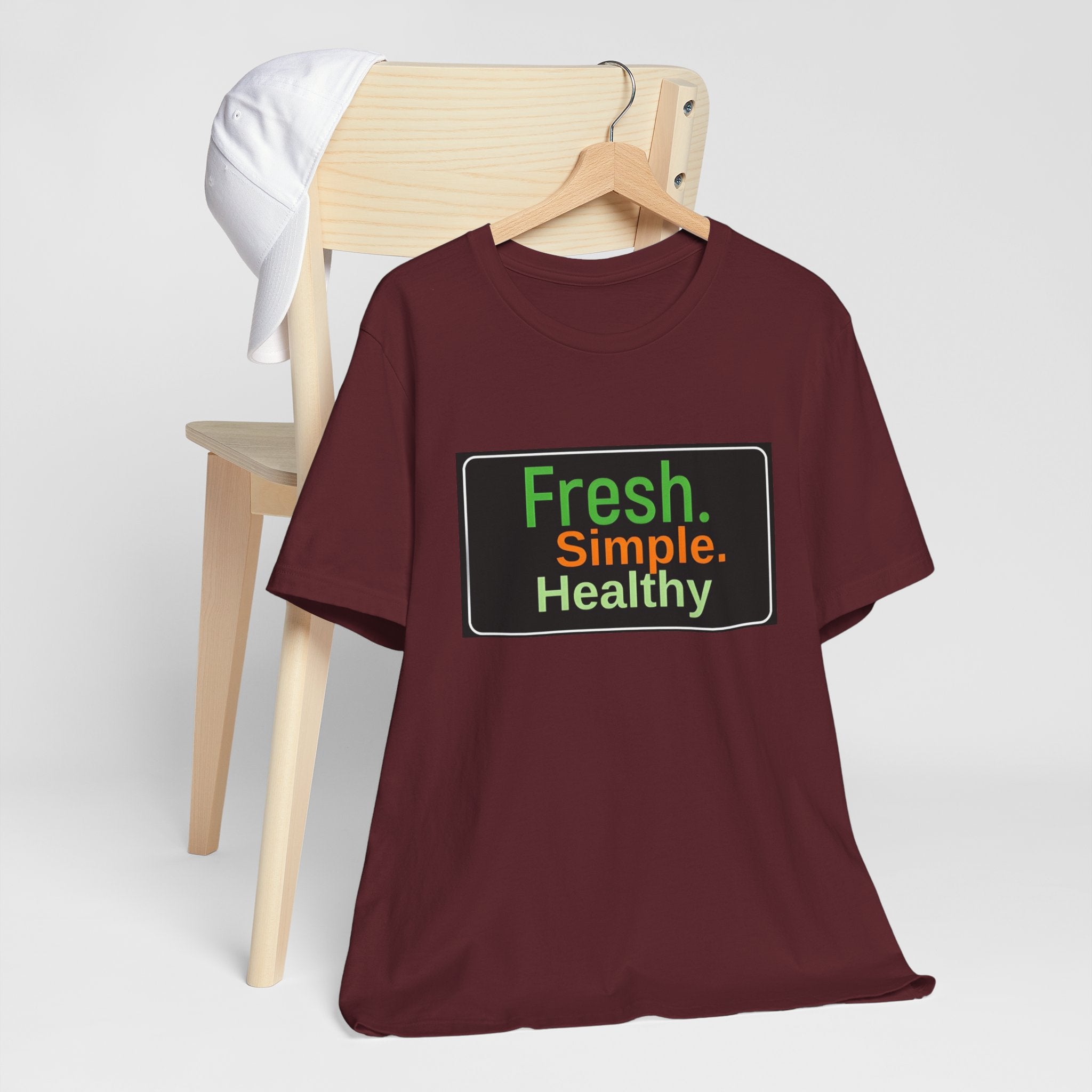 Unisex Fresh Simple Short Sleeve Tee