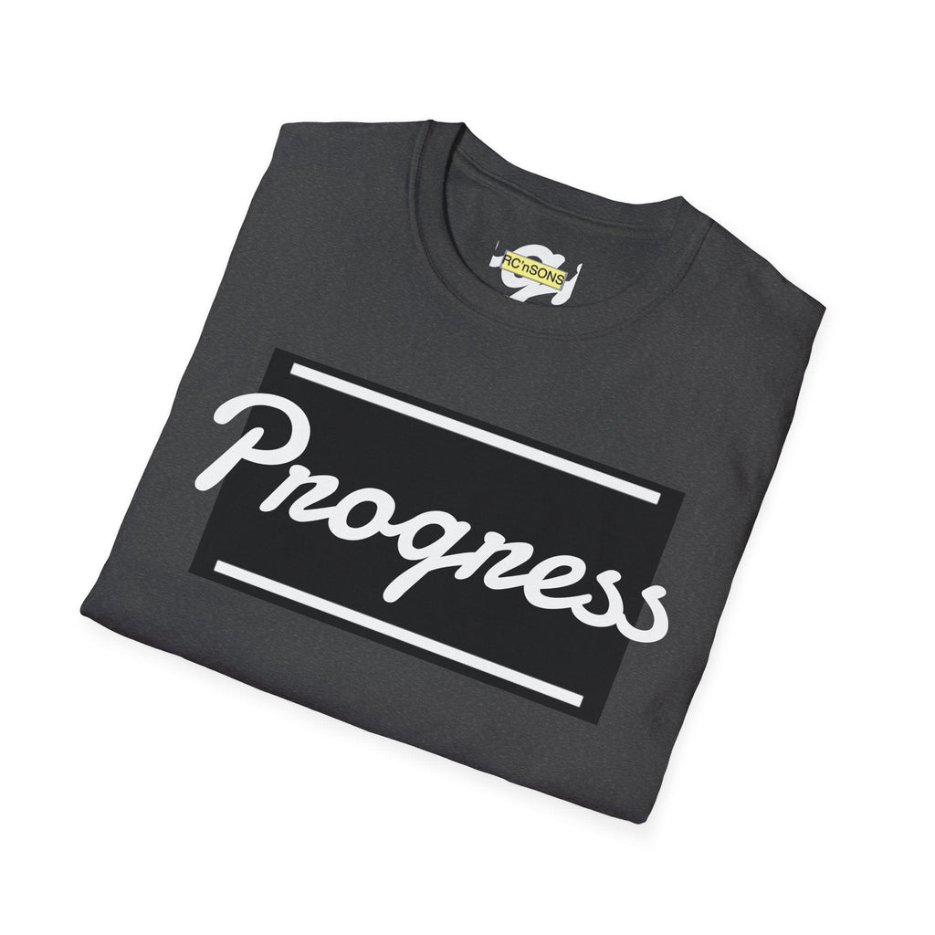 Motivational Unisex Softstyle T-Shirt | Progress Tee, Gift for Teens, Casual Wear, Workout Shirt, Inspirational Apparel Printify