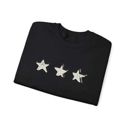 3 Star Heavy  Crewneck Sweatshirt