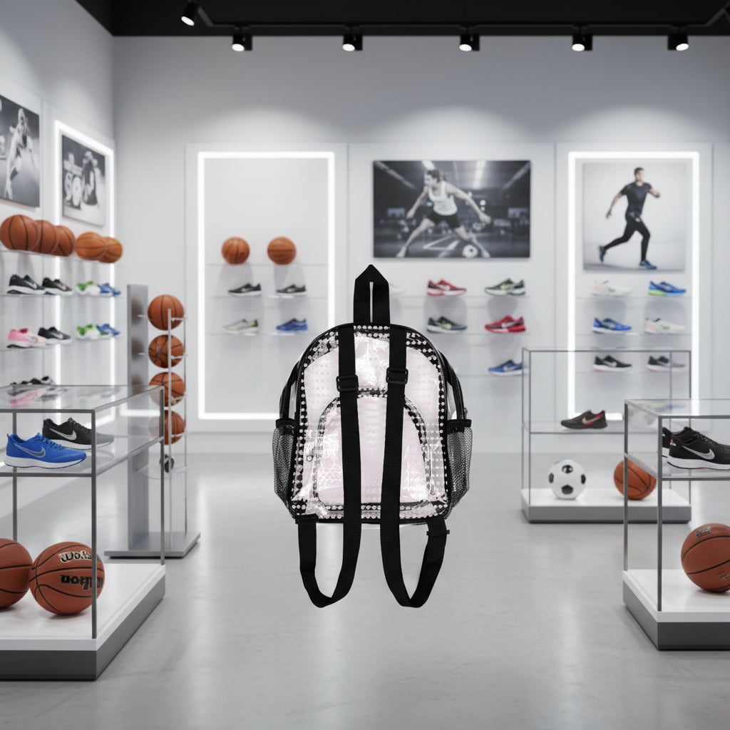 Clear Stadium Backpack, Clear Bag, Stadium Approved Backpack, Transparent Backpack, Concert Bag, Sports Game Bag Printify