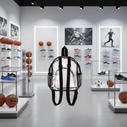 Clear Stadium Backpack, Clear Bag, Stadium Approved Backpack, Transparent Backpack, Concert Bag, Sports Game Bag Printify