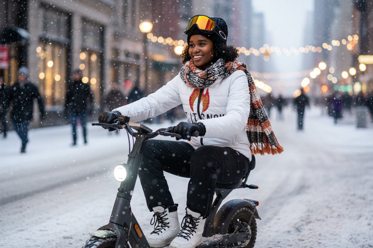 Puffer Jacket - Let It Snow Winter Women's Outerwear Coat