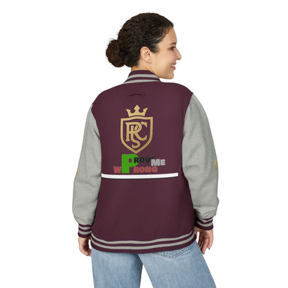 Unisex Heavyweight Letterman Jacket, Stylish Varsity Jacket, Casual Wear, Gift for Him/Her, Sports Team Apparel, College Spirit Gear Printify