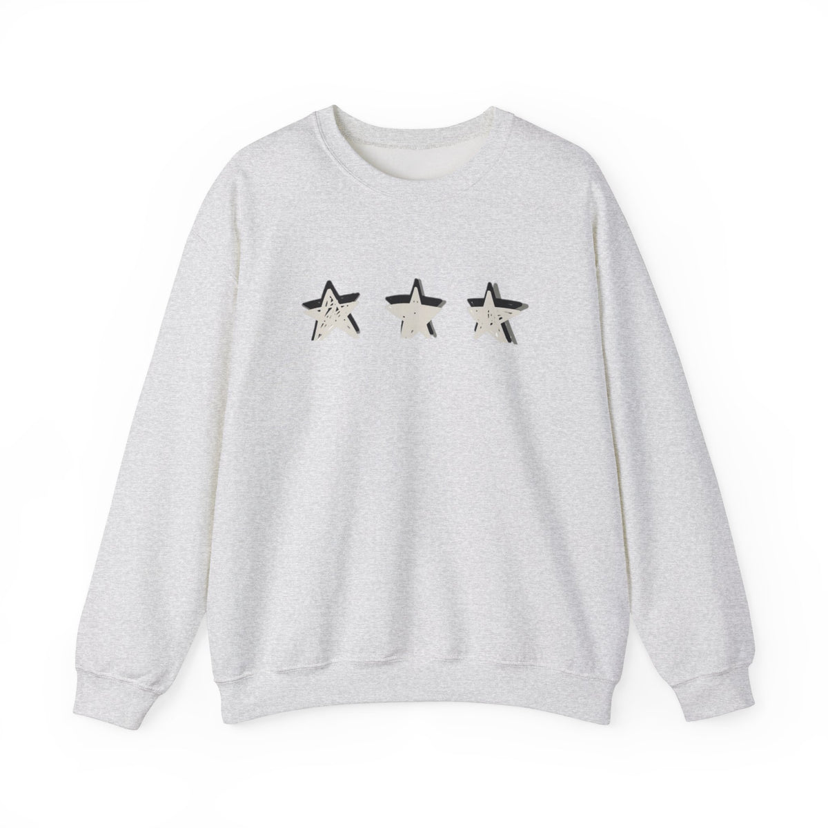 3 Star Heavy  Crewneck Sweatshirt