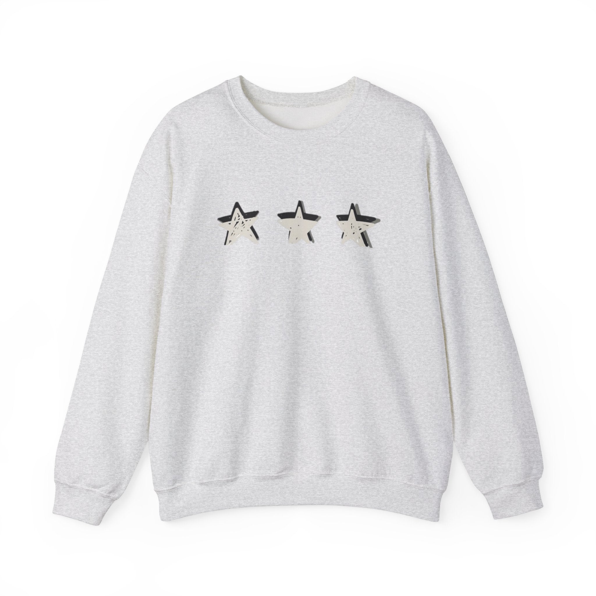 3 Star Heavy  Crewneck Sweatshirt