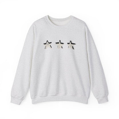 3 Star Heavy  Crewneck Sweatshirt