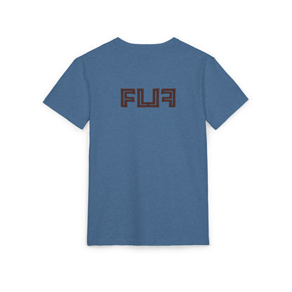 Stylish Unisex Sueded T-Shirt with Bold 'FLU' Graphic | Casual Wear, Gift Idea, Streetwear, Everyday Comfort, Fashion Statement