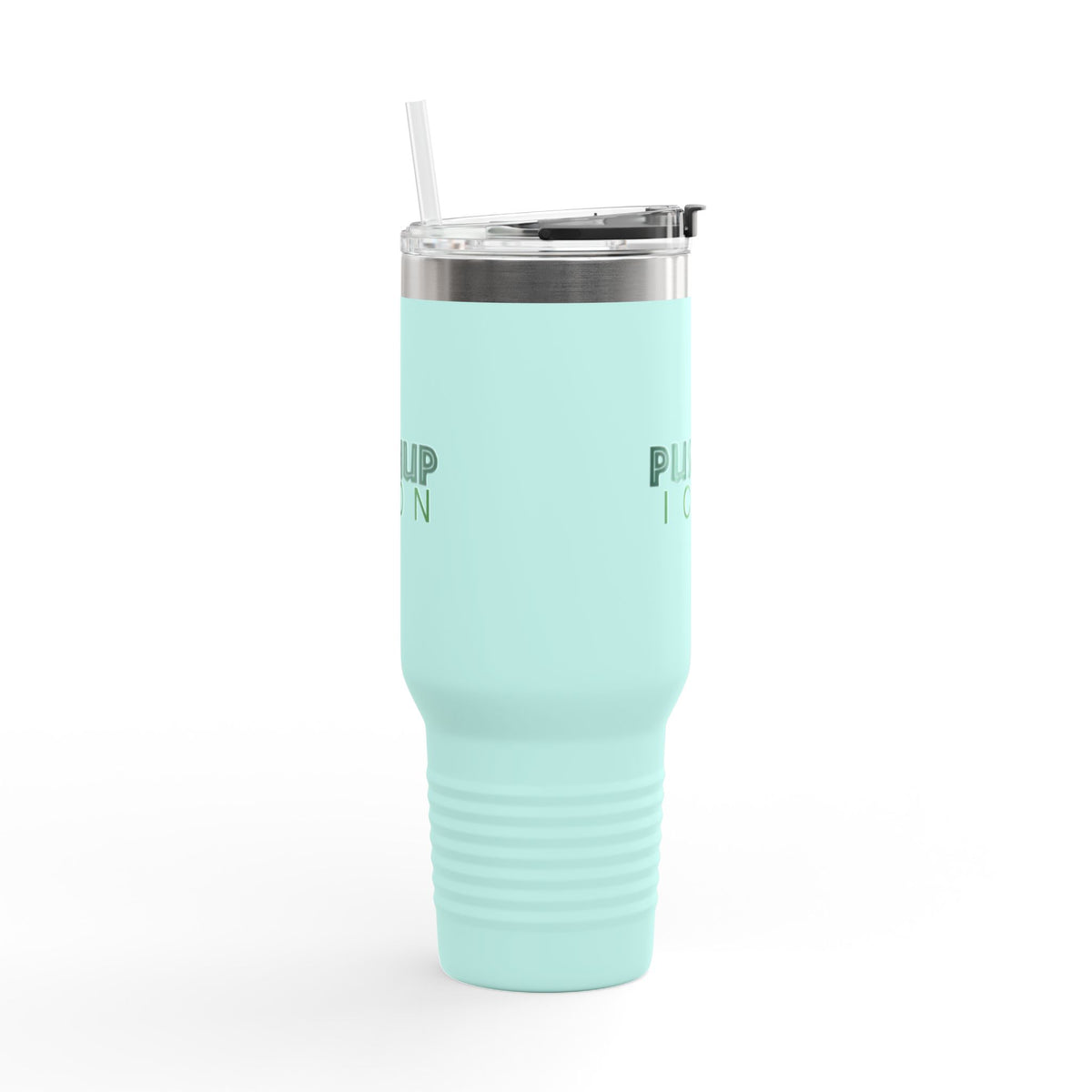 Inspirational Insulated Travel Mug - 40oz with Pushup Icon Design