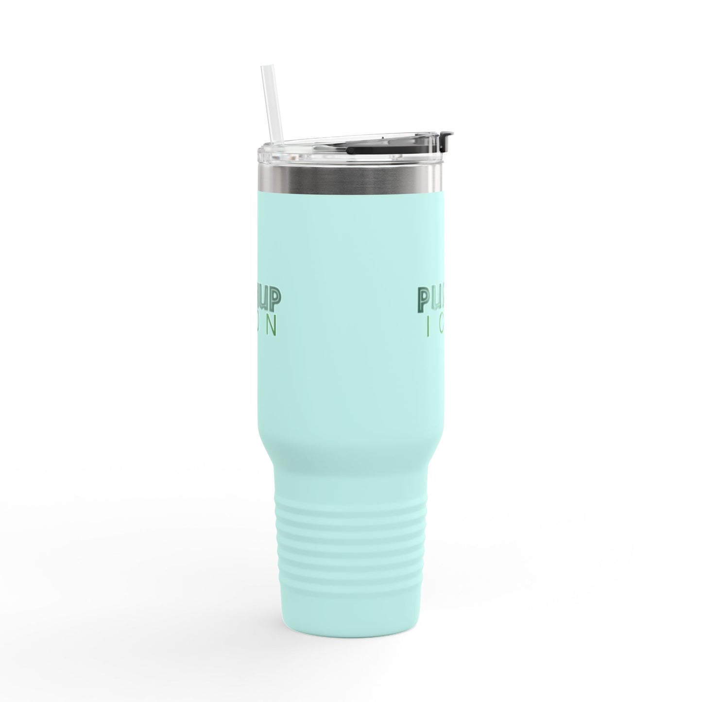 Inspirational Insulated Travel Mug - 40oz with Pushup Icon Design