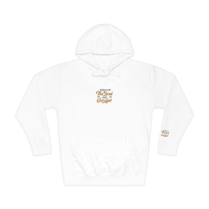 Religious Fleece Hoodie - Walking with the Lord Printify