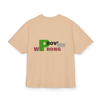Prove Me Wrong Box Tee, Statement T-Shirt, Casual Wear, Gift for Friends, Motivational Apparel, Unisex Graphic Tee Printify