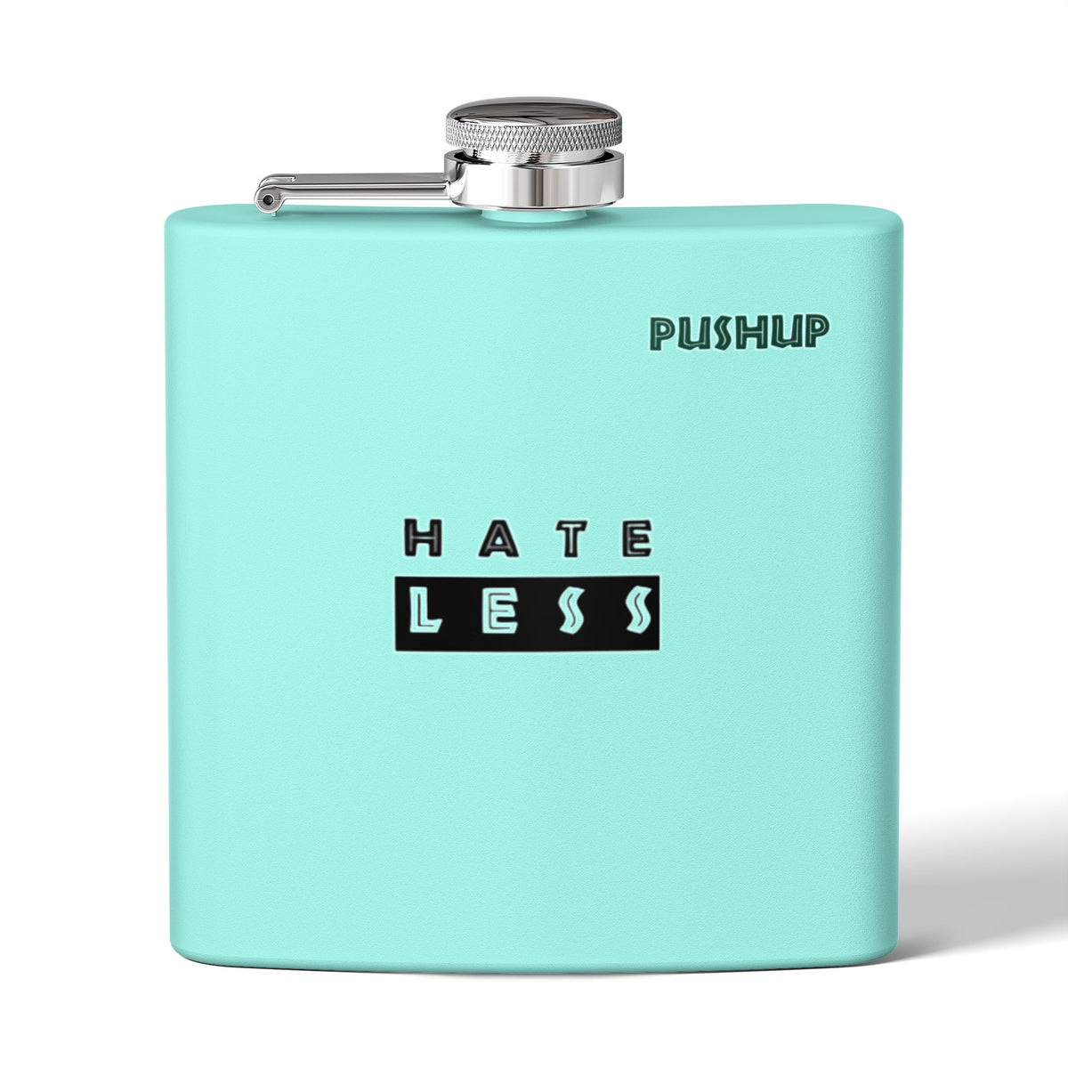 HATE LESS Stainless Steel Flask | 6oz Eco-Friendly Drinkware for Outdoors & Gifts