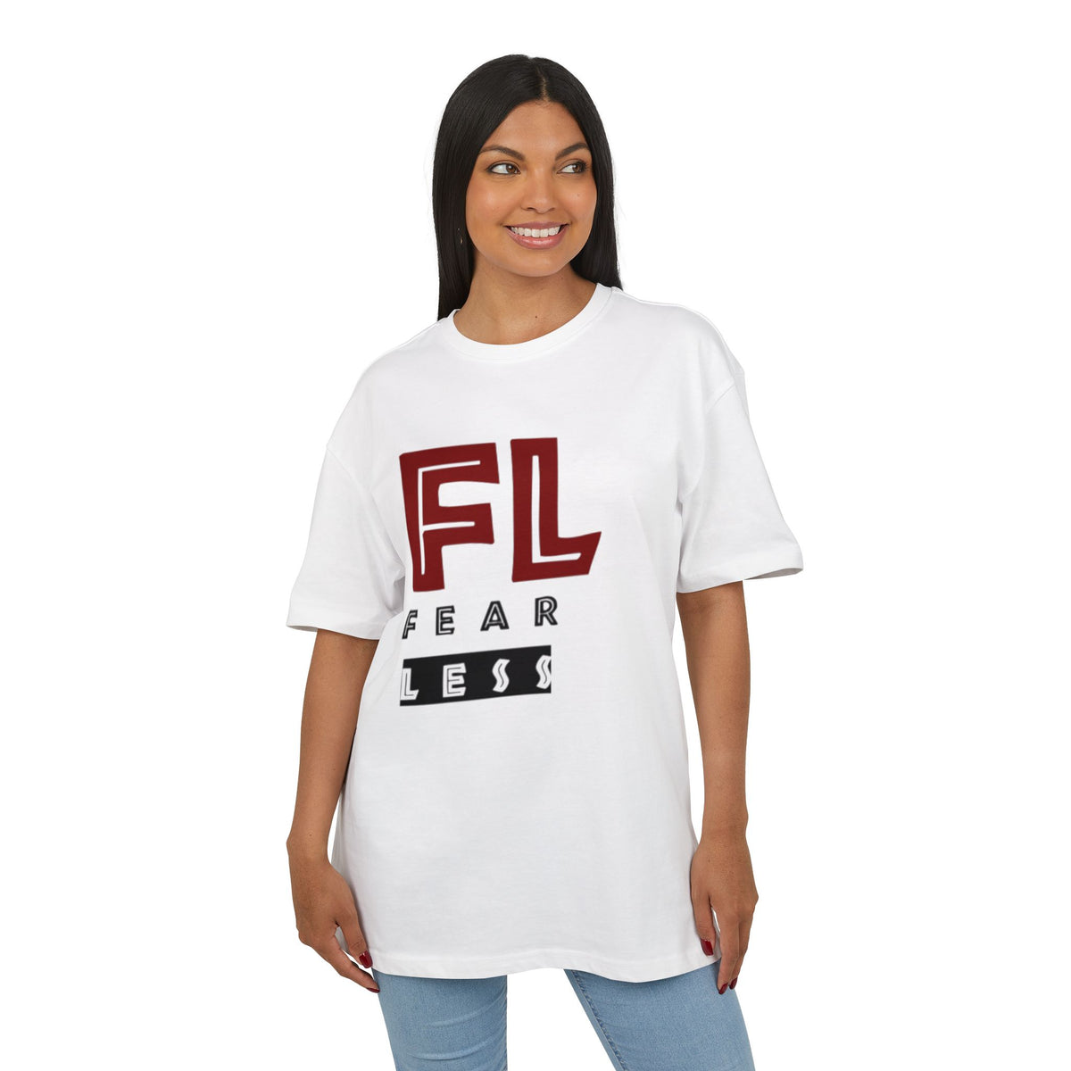 Fearless Unisex Heavy Oversize Tee - Empowering Statement Shirt