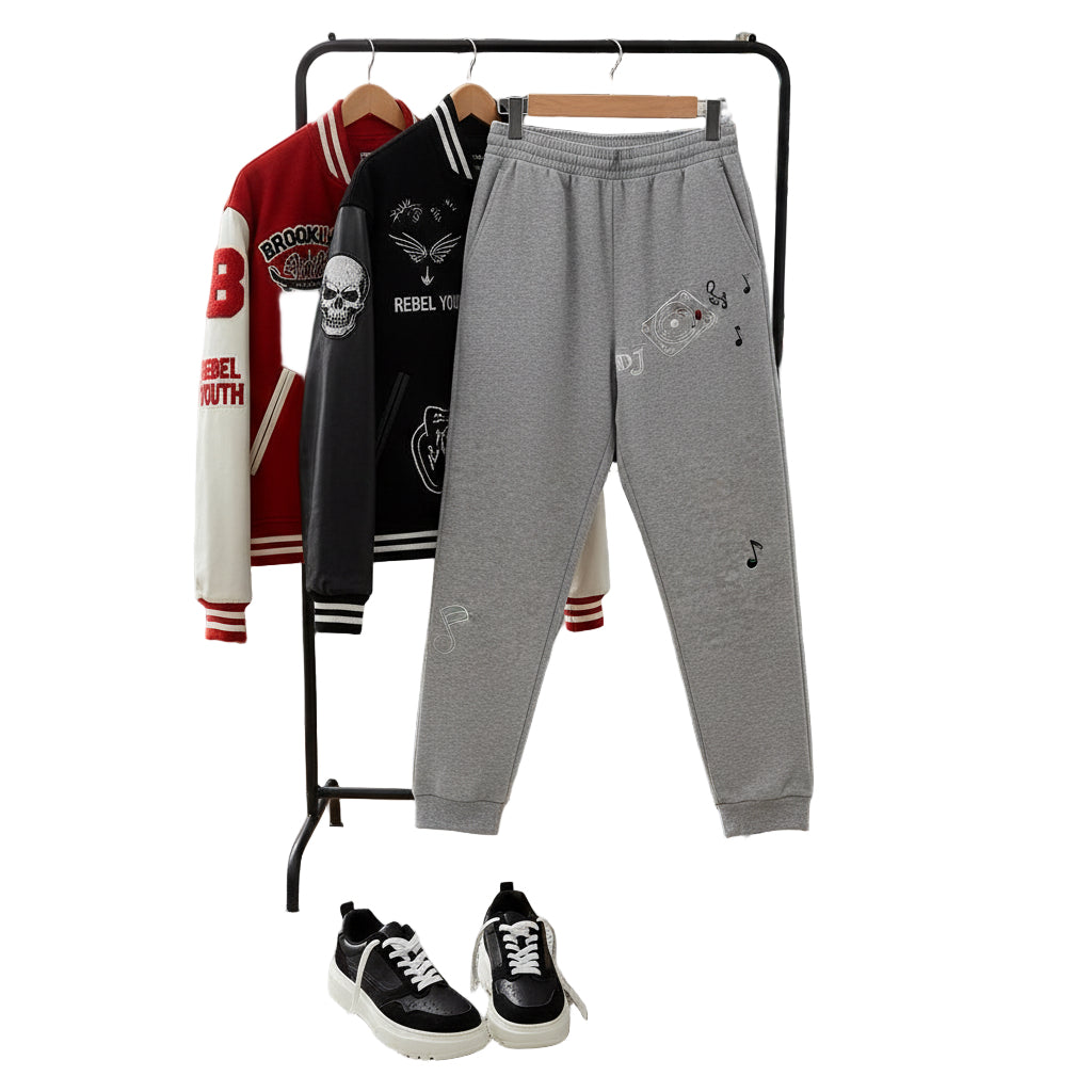 Embroidered Joggers - Joggers-DJ Design Printify