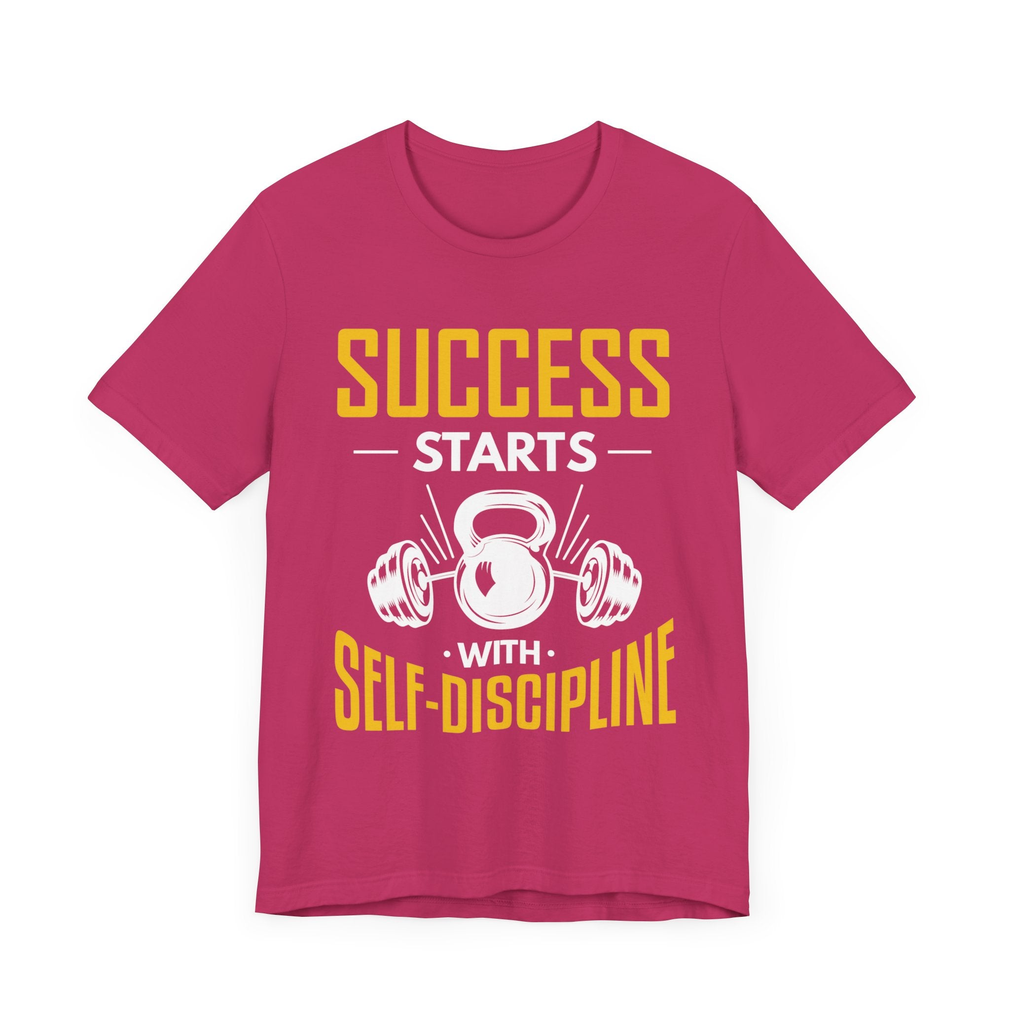 Le succès commence par le tee-shirt unisexe d’autodiscipline 